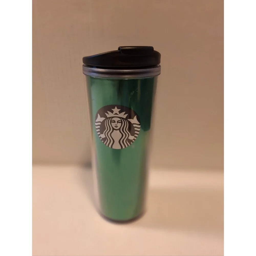 Starbucks 2020 Holiday Green Mermaid Logo Acrylic Mug/Tumbler 16 oz Flip Lid